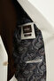 Straight Slim Fit Mono Collar Trousers Belt Buckled Men's Suit Stone - 45435.26Y - 7