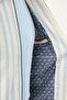 Striped Slim Fit Shirt Collar Yandan Pocketed Men's Coat Blue - 39662.26Y - 7