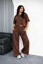 Osy Modal Soft-Textured Şalaş Oversized Two-Piece Set B Wide-Leg Casual Daily Set with Pants - K