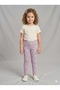 Girl's Patterned Cotton Tights (Lilac Butterfly Detail)