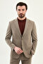 Straight Slim Fit Mono Collar Trousers Belt Buckled Men's Suit Mink - 45435.26Y - 4