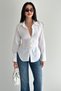 Women's Ruched Detail Shirt – Long Sleeve Waist Formed Stylish Shirt - 2