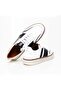 White-Lacquered Color Laced Genuine Leather Leather Kek Shoes - 2