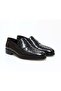 Black Color Laceless Genuine Leather Men's Shoes