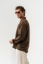 Corelino Basic Long Sleeve Linen Fabric Oversized Shirt