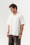 Mach Basic Muslin Linen Fabric Short Sleeve Oversized Shirt