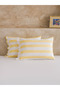 Striped 100% Cotton Pillowcase Set of 2 50X70 cm - 2