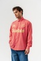 Scarface Design Detailed Striped Oversized Long Sleeve Shirt - 4