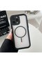 iPhone 16 Pro Max Compatible Transparent Magsafe Wireless Corner Silicone Phone Case