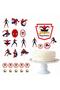 Spider Birthday Cake Decoration Toothpick Set