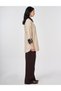 Leather Collared Jacket Stone - 4