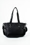 Black Parachute Fabric Multi-Compartment Lightweight Daily and Travel Bag Shoulder Bag - 2