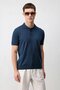 Indigo Comfort Slim Polo Collar Men's Knitwear T-Shirt
