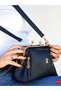 Vienna Navy Blue Women's Crossbody and Shoulder Bag |   Gold Detailed, Elegant, and Features 4 Compartments - 7