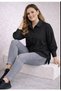 PLUS SIZE WOMEN'S COTTON SHIRT WITH SLIPPING DETAIL - 3