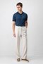 Indigo Comfort Slim Polo Collar Men's Knitwear T-Shirt - 2