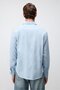 Baby Blue Modal Mixed Textured Men's Shirt - 5