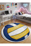 Non-Slip Sole Asymmetric Pattern Machine Made Washable Young Girl's Room Rug 140X140