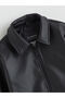 Rmz Gi̇yi̇m Farkiyla Leather Look Boys' Coat - 2