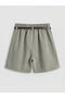 Lcw Kids Khaki Pleated Girls Shorts Skirt - 2