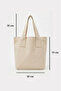 Salviadione Minimalist Canvas Shoulder Bag - 100% Cotton Fabric with Bag Zippers - 3