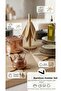 Natural Bamboo Decorative Trivet Set - 3-Piece Folding Heat Mat - Star Trivet for Home Office - 3