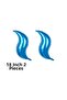 Mermaid Tail Foil Balloon Blue 18 Inch (2 Pieces) - 2