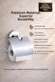 304 Stainless Steel Toilet Roll Holder with Cover – 5 Year Warranty – Adhesive & Screw Mounting - 6