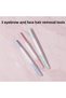 3 Pieces of Eyebrow & Facial Hair Removal Blades with Covers - Practical Eyebrow Razor for Sensitive Skin