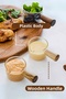Wooden Strappy Mika Mini Sauce Bowl, Jam Bowl, Oil Bowl and Coffee Side Serving Set 80 ml - 2