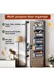 Behind-The-Door Organizer with 5 Pockets, Hanging Cabinet Organizer, Multi-Purpose Behind-The-Door Shelf, 20kg Capacity, Gray - 3