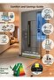 Steel Door Hook and Loop Fastener Washable Anti-Wind Baseboard under Door 100 cm Dust and Cold Stopper - 2
