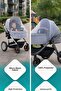 Baby Stroller Fly Screen Protective Tulle – Summer Protection, Micro Perforated White Color - 4