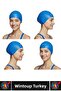 # Bone Soft Elastic Silicone Pool Sea Swimming Ear Waterproof Cap Large Size Hair Cap Double Set - 3