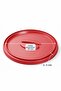 Red Leak-Proof Glass Jar Lid Round and Rectangular Food Storage 29X38 cm - 3