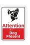 Caution Dog Present 25X35 Cm. Hair Sheet - 2