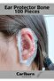 Special Production Waterproof Protective Durable Lightweight Transparent Ear Cap Compatible with Everyone 100 Pieces