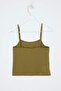 White-Green 2-Pack Strappy Cropped Fitted Stretchy Knitted Undershirt Tbbss26Cv00002 - 9
