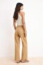 Camel Yüksek Bel Wideleg %100 Pamuk Jeans TWOSS26JE00169 - 4