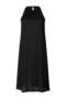 Siyah Shift/Düz Sıfır Kol Midi Piliseli Örme Elbise TBBSS26AH00129 - 4