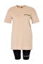 Taş Regular/Normal Fit Printed Short Sleeve Tights Knitted Bottom - Top Set Twoss26Au00130 - 5