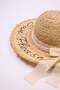 Straw Bow Detail Women's Hat Takss26Sp00008 - 6