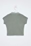 Haki Regular/Normal Kalıp Polo Yaka Düşük Kol Örme T-Shirt TWOSS26TS00078 - 6