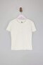 Ecru Girl's Ribbed Knit Button Knitted T-Shirt Tkdss26Ts00034 - 5