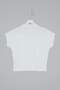 Ekru Regular/Normal Kalıp Polo Yaka Düşük Kol Örme T-Shirt TWOSS26TS00078 - 6