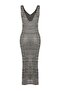 Siyah Triko Maxi Transparan Plaj Elbisesi TBESS25EL00126 - 6
