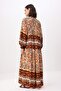 Tan Unlined Ethnic Woven Dress&Jumpsuit Shally Hijab Dress Tctss24Eb00221 - 4