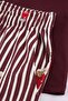 Unisex Claret Red Regular Fit Teddy Bear Printed Knitted Shorts Pajama Set Tmnss24Pt00034 - 5