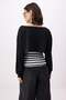 Black 2-Pack Embroidered Asymmetric Collar Long Sleeve Cropped Knitted T-Shirt Twoss26Ts00226 - 5