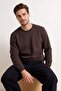 Koyu Kahverengi Regular/Normal Kesim İçi Polar/Sıcak Tutan Sweatshirt TMNAW21SW1208 - 2